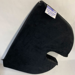 Cushion with Black Velour Cover