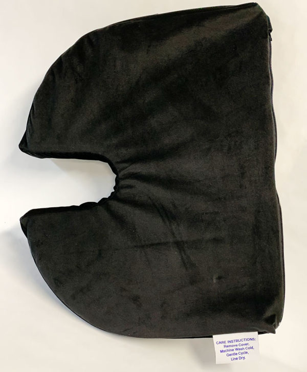 Cushion with Black Velour Cover